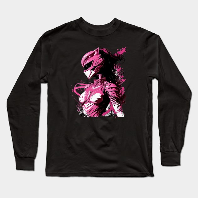 Pink Ranger Splash Long Sleeve T-Shirt by Dandzo